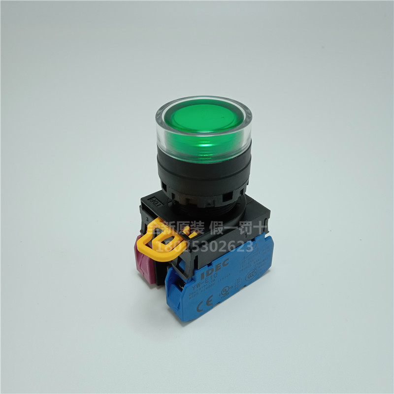 全新原装IDEC和泉22孔带灯自复位按钮开关YW1L-MF2E11Q4G一开一闭