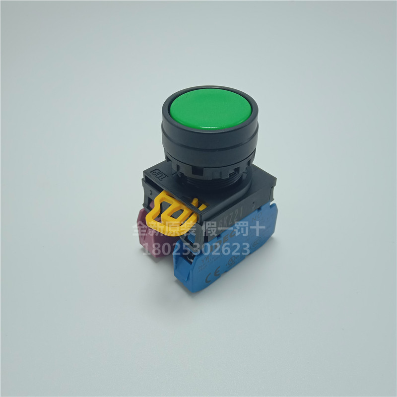 全新原装IDEC和泉平头自复位按钮开关YW1B-M1E11G/02G/20GRYSWB