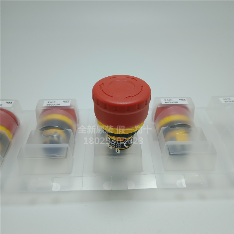全新原装IDEC和泉16mm小型急停开关XA1E-BV3U02R二常闭XA1E-BV