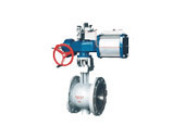 气动V型活塞式调节球阀